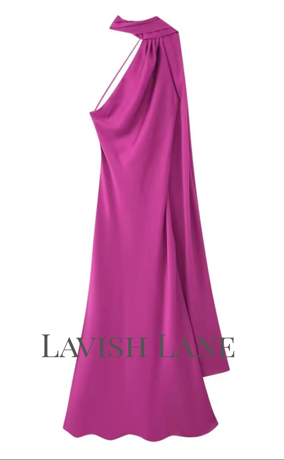Aura Satin Dress - Lavish Lane