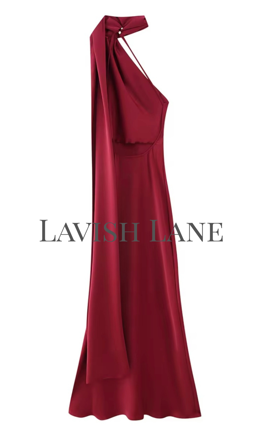 Aura Satin Dress - Lavish Lane