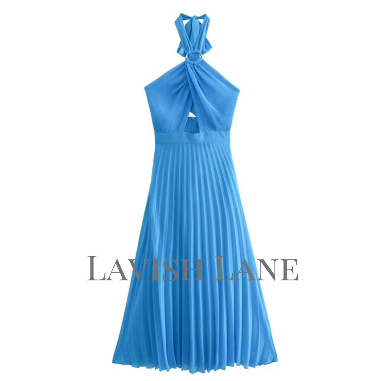 Riviera Halter Dress - Lavish Lane