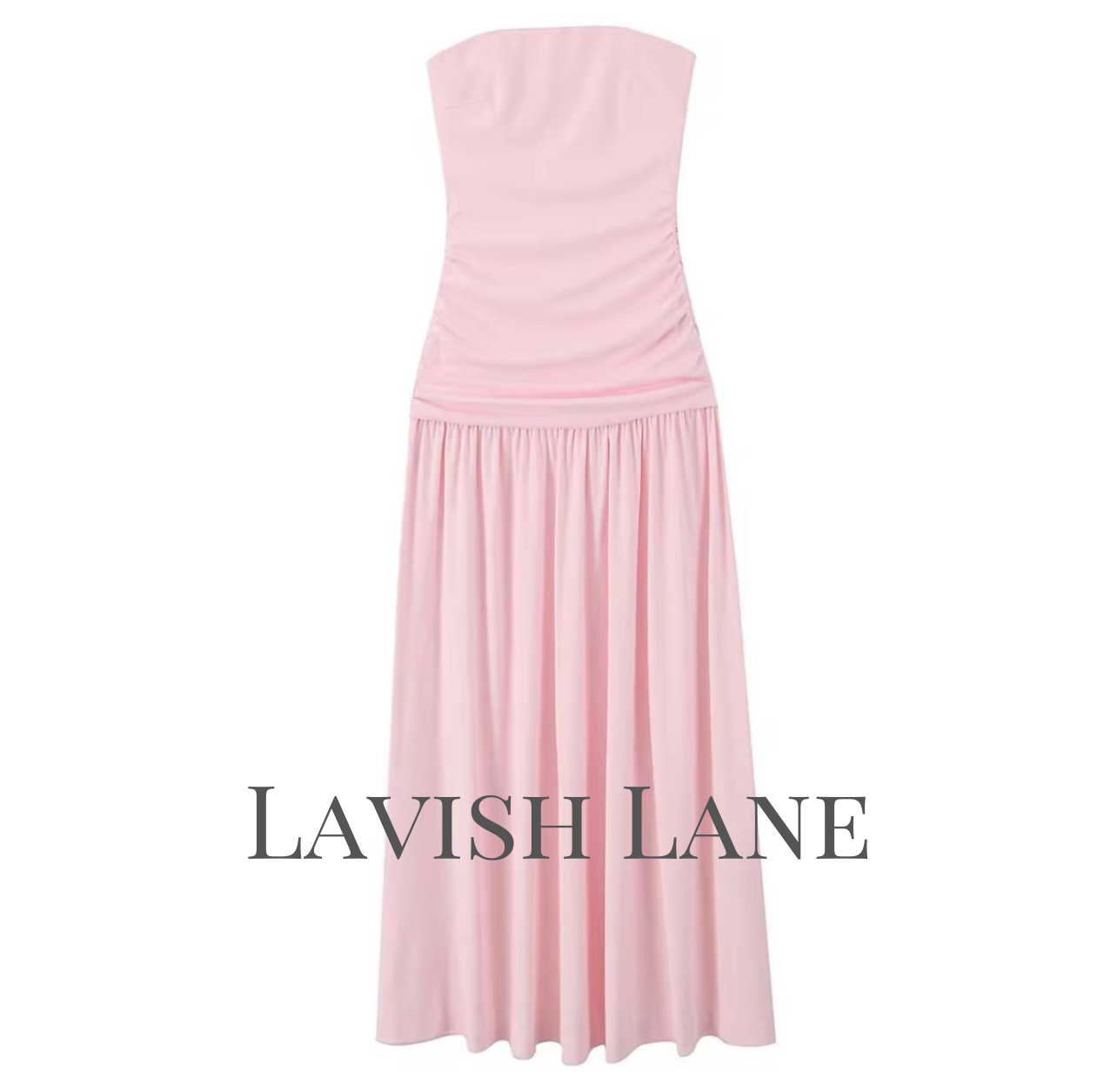 Petal Soft Column Dress - Lavish Lane