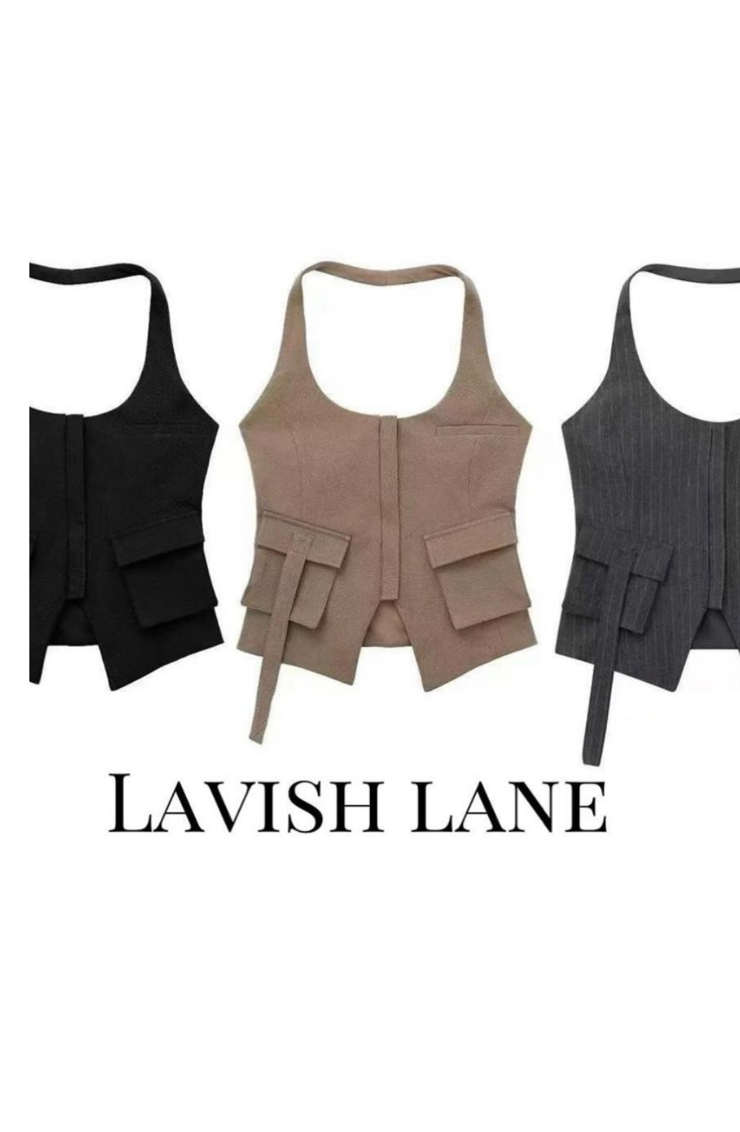 Zanzi Halter Neck Top - Lavish Lane