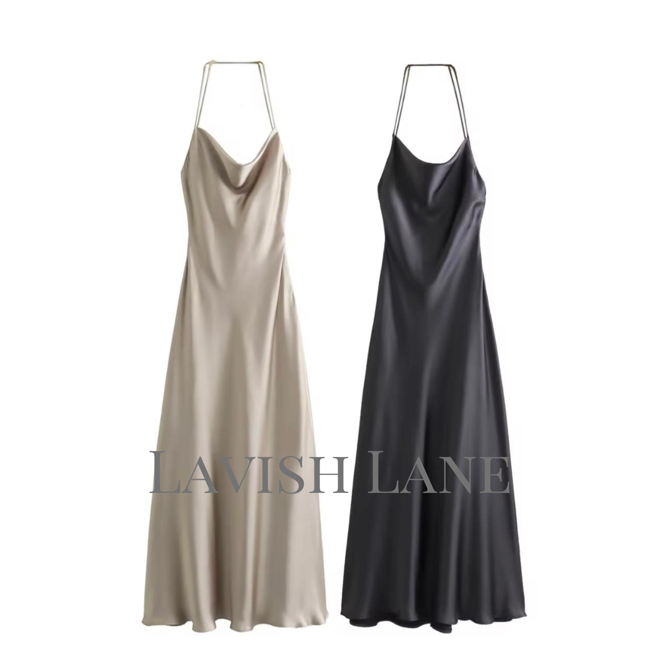 Spaghetti Strap Slip Dress - Lavish Lane