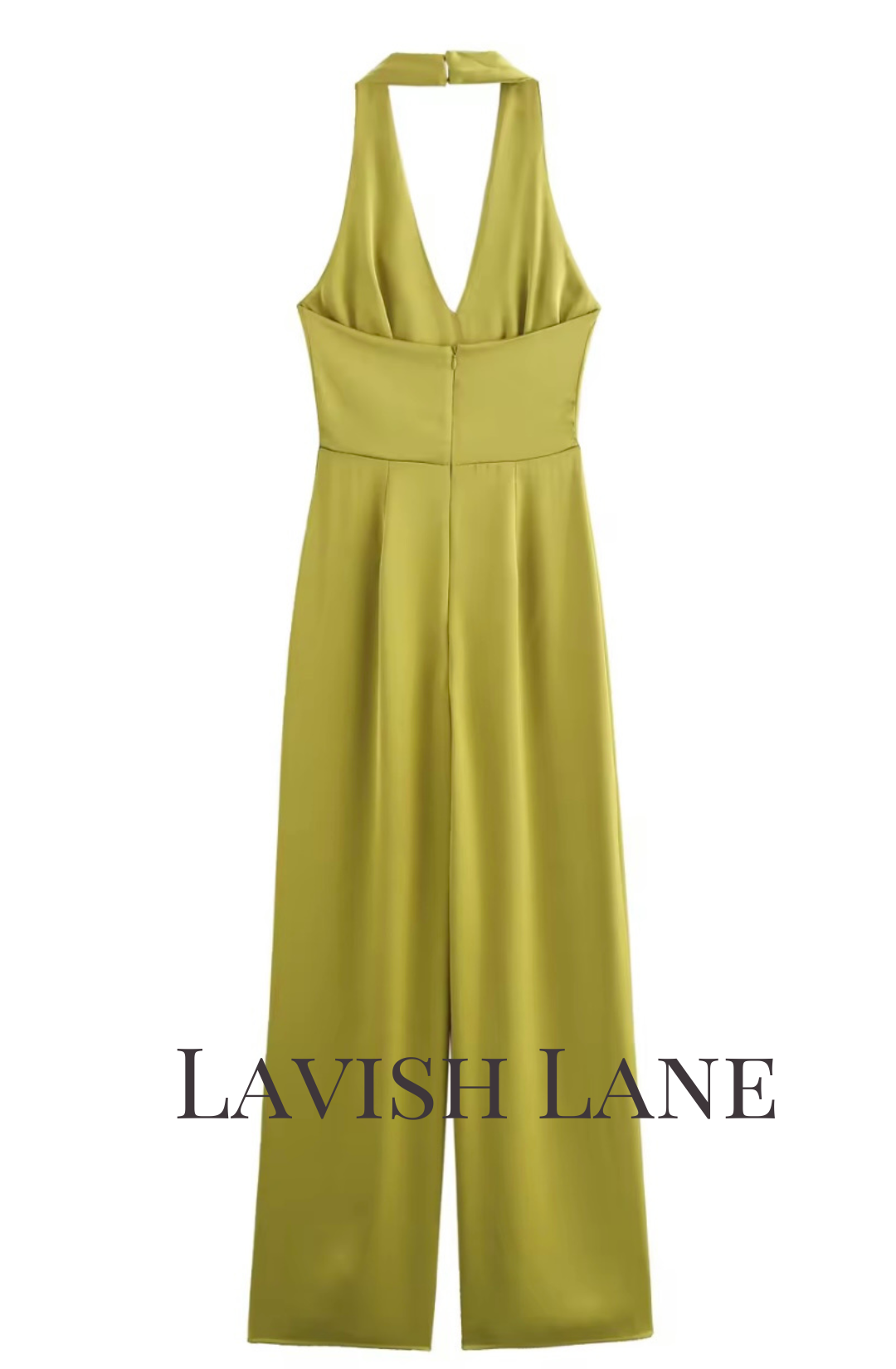 Sultry Satin Jumpsuit - Lavish Lane