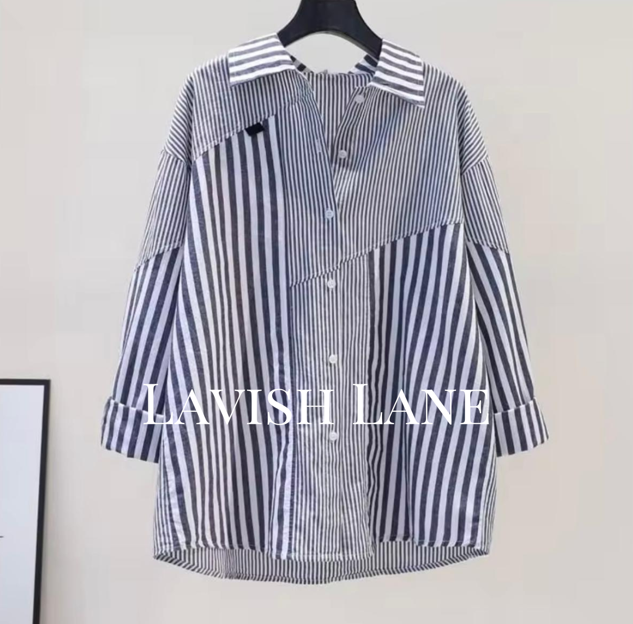 Rhythmic Stripe Shirt - Lavish Lane