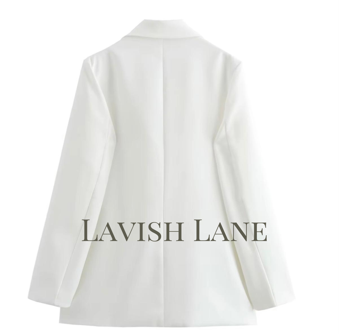 Gardenia White Blazer - Lavish Lane
