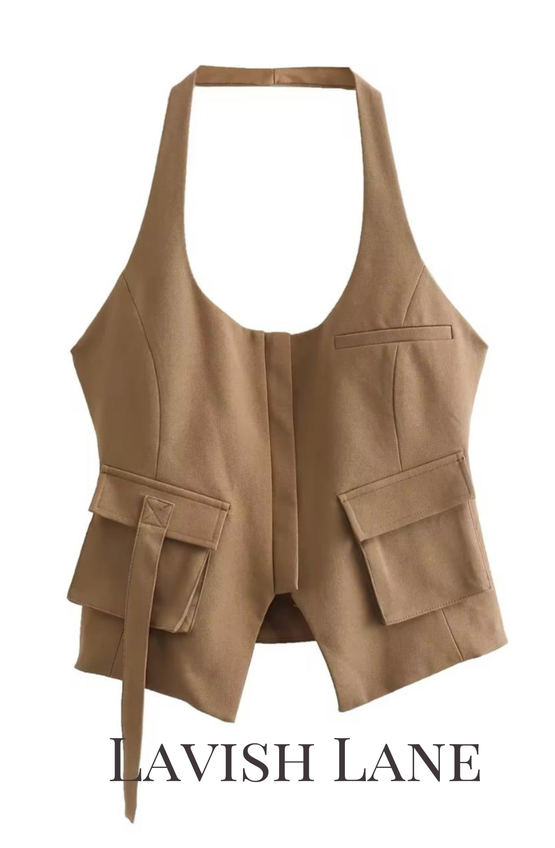 Zanzi Halter Neck Top - Lavish Lane