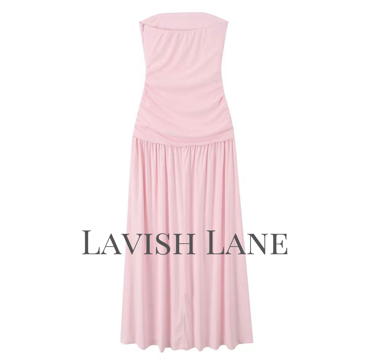 Petal Soft Column Dress - Lavish Lane