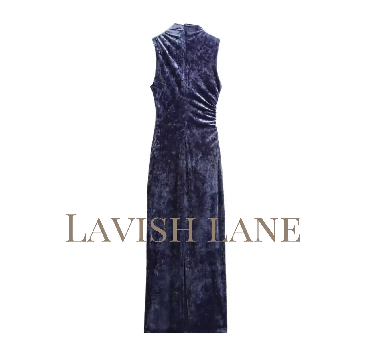 Midnight Velvet Dress - Lavish Lane