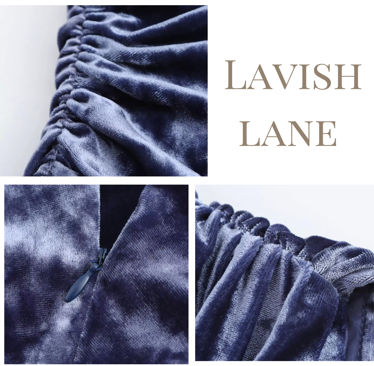 Midnight Velvet Dress - Lavish Lane