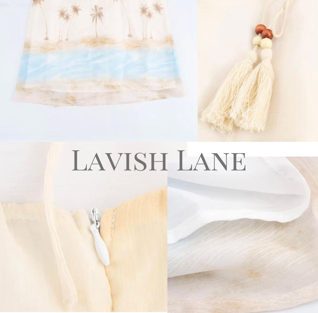 Sunset Palm Halter Dress - Lavish Lane