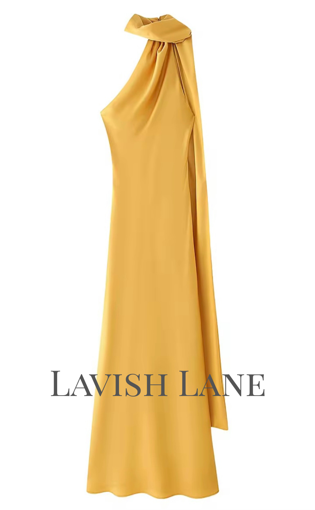 Aura Satin Dress - Lavish Lane