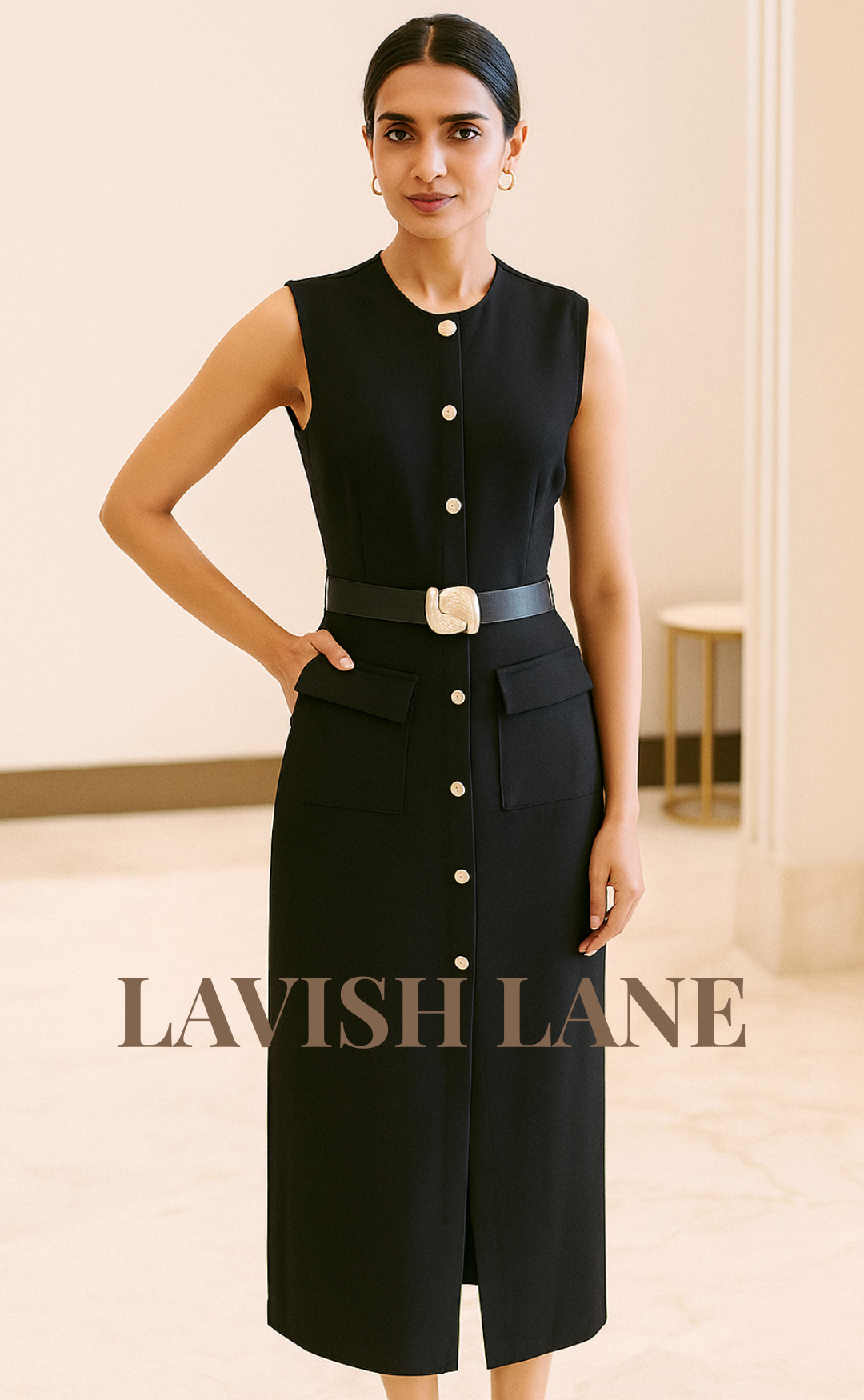Boss Mode Midi Dress - Lavish Lane