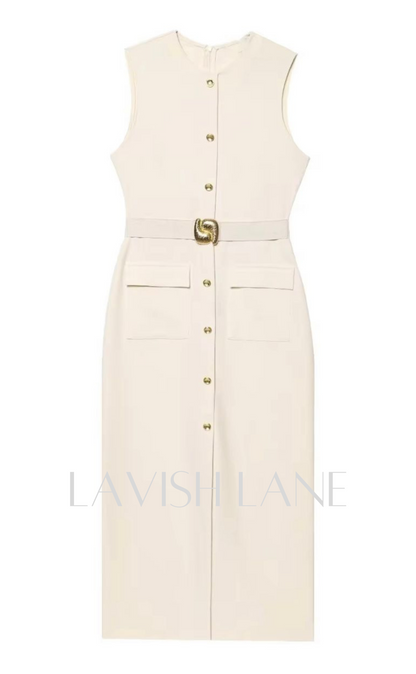 Boss Mode Midi Dress - Lavish Lane