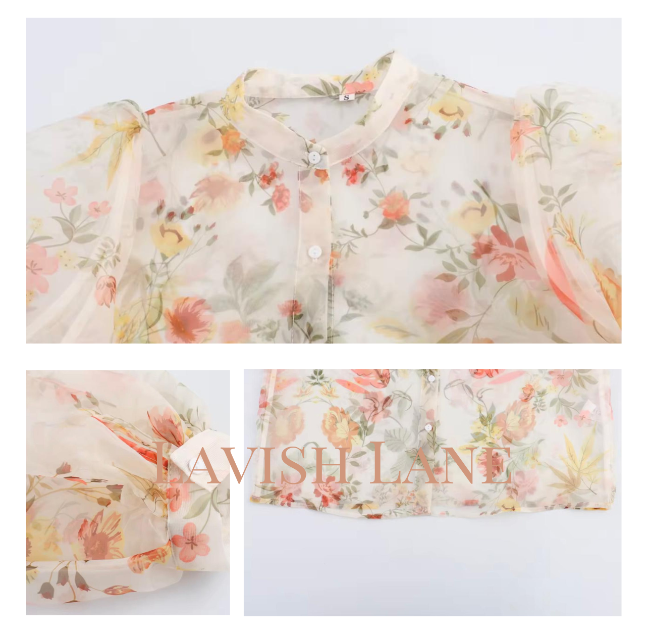 Whisper Floral Top - Lavish Lane
