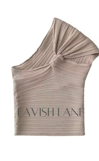 The Helia One-Shoulder - Lavish Lane