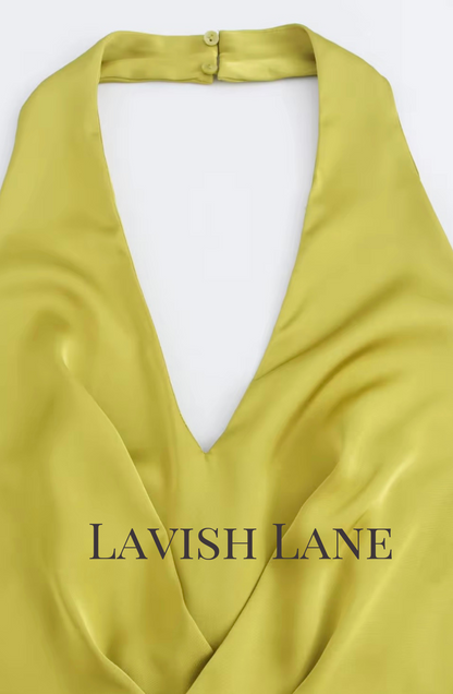 Sultry Satin Jumpsuit - Lavish Lane