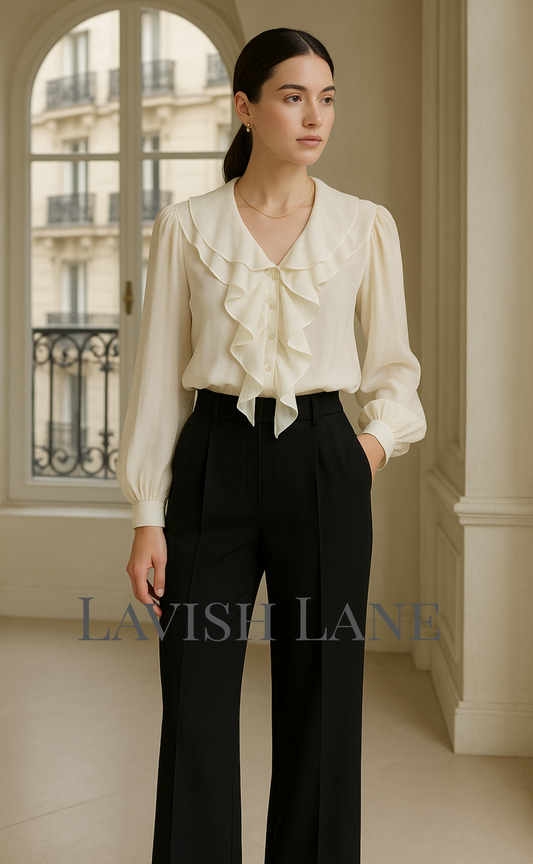Vienna Ruffle Blouse - Lavish Lane