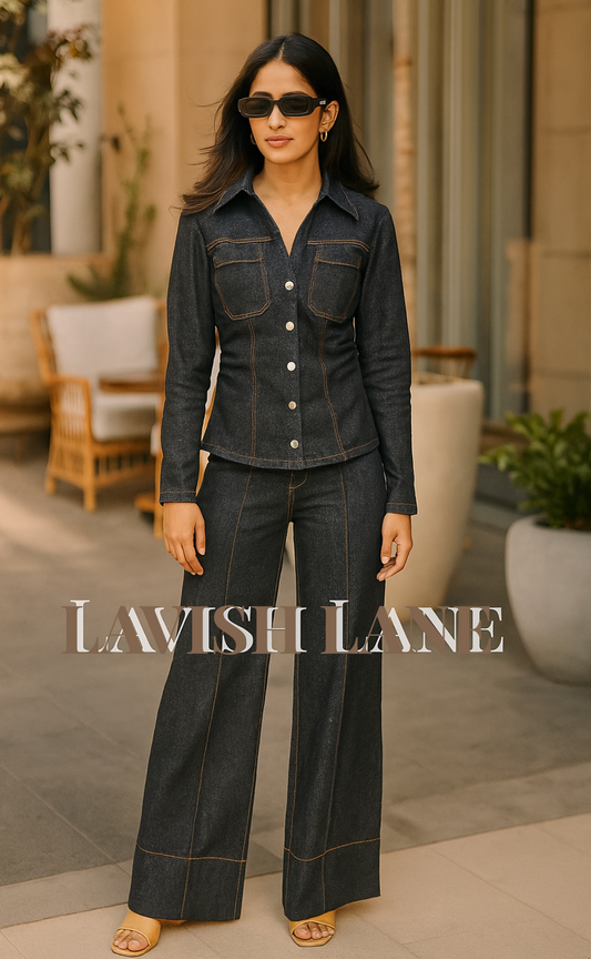 Bloomstate Denim Co-ord Set - Lavish Lane