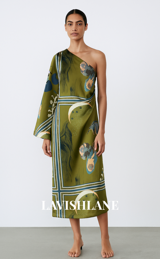 One-Sleeve Wonder Dress - Lavish Lane