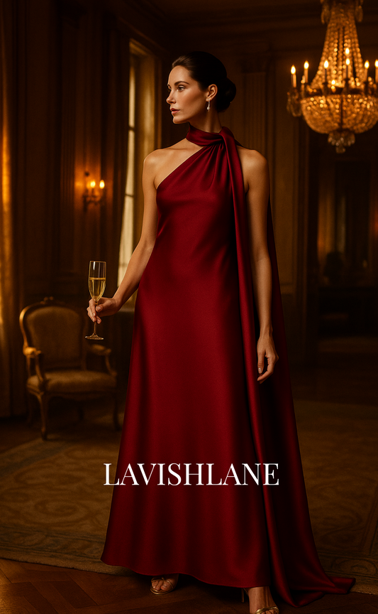 Aura Satin Dress - Lavish Lane