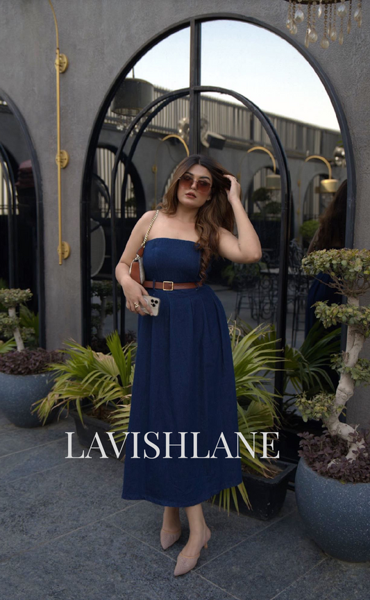 Matsel Denim Dress - Lavish Lane