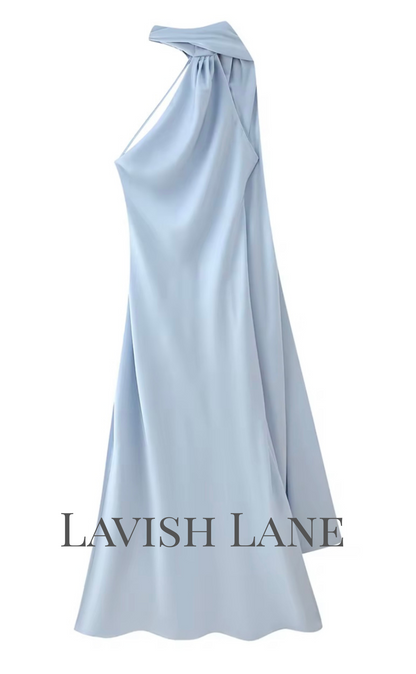 Aura Satin Dress - Lavish Lane