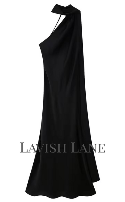 Aura Satin Dress - Lavish Lane