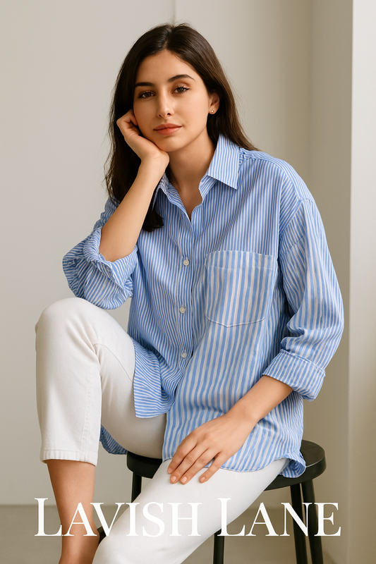 Rhythmic Stripe Shirt - Lavish Lane