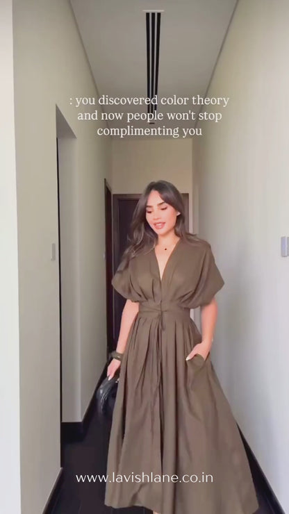 The Olive Bloom Dress